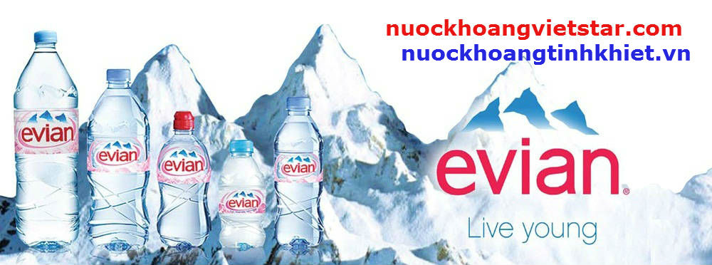 Dòng nước khoáng Evian 1500 ml cao cấp